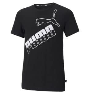 CAMISETA PUMA "AMPLIFIED BIG LOGO" NEGRA (JUNIOR)