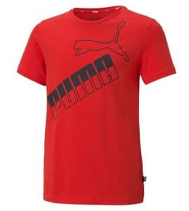 CAMISETA PUMA "AMPLIFIED BIG LOGO" ROJA (JUNIOR)