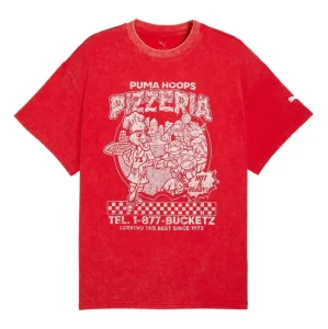 Camiseta Puma Hoops x Tortugas Ninja roja