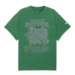 Camiseta Puma Hoops x Tortugas Ninja verde