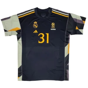 Camiseta Real Madrid Baloncesto de Dzanan Musa – Calentamiento Euroliga Adidas 2024 *