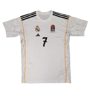 Camiseta Real Madrid Baloncesto de Facundo Campazzo – Calentamiento Euroliga Adidas 2024-25
