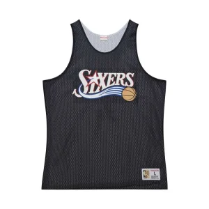 Camiseta Reversible Philadelphia Sixers NBA Mesh Tank Vintage Logo – Mitchell and Ness
