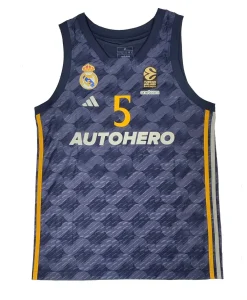 Camiseta Rudy Fernandez Real Madrid Baloncesto Euroliga - Adidas Segunda Equipacion 2023-24 *