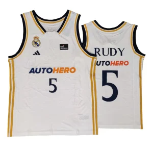 Camiseta Rudy Fernandez Real Madrid Baloncesto Junior - Adidas Home 2023-24 Liga Endesa *