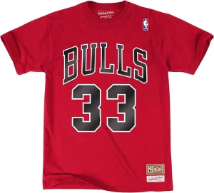 Camiseta  Scottie Pippen Chicago Bulls Mitchell & Ness N&N roja