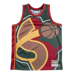 Camiseta Seatle Supersonics «Big Face» Mesh tank top – Mitchell & Ness
