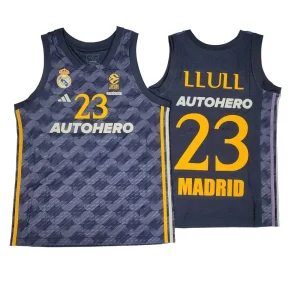 Camiseta Sergio Llull Real Madrid Baloncesto Junior - Adidas Segunda Equipacion 2023-24 - Euroliga *