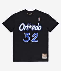 Camiseta Shaquille O´Neal Orlando Magic  Mitchell & NEss N&N negra
