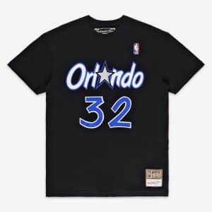 Camiseta Shaquille O´Neal Orlando Magic  Mitchell & NEss N&N negra