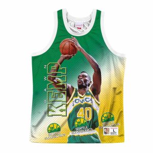CAMISETA SHAWN KEMP BEHIND THE BACK SEATTLE SUPERSONICS – MITCHELL NESS