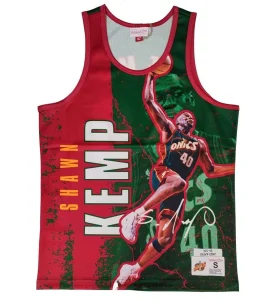 Camiseta Shawn Kemp Mitchell and Ness "NBA Player Burst"- Seattle Supersonics.