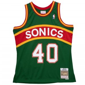 Camiseta Shawn Kemp Seattle Supersonics NBA Reload Swingman de Mitchell and Ness.