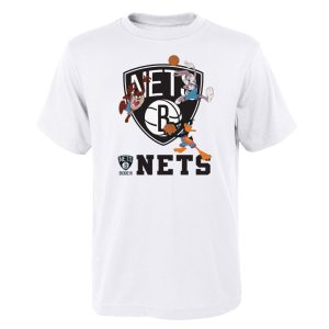 CAMISETA SPACE JAM 2 WARMING UP LOGO BROOKLYN NETS.