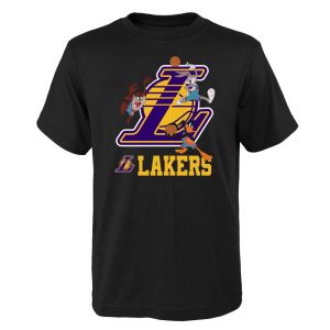 Camiseta Space Jam 2 «Warming Up Logo Lakers» – Outerstuff Junior.