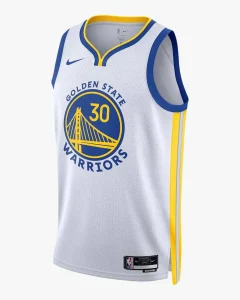 Camiseta Stephen Curry Golden State Warriors - Nike Swingman Association Edition blanca