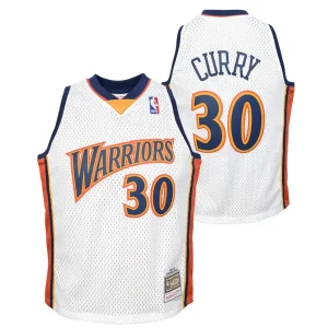 Camiseta Stephen Curry Warriors Swingman Home – Mitchell & Ness Junior *