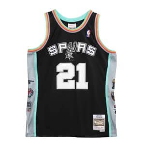 Camiseta Tim Duncan San Antonio Spurs HOF – Swingman Mitchell & Ness 1997-2016