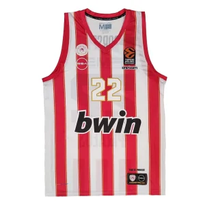 Camiseta Tyler Dorsey Olympiacos Euroliga Primera Equipación