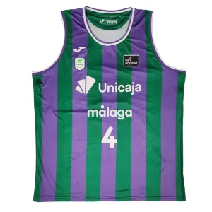 Camiseta Tyler Kalinoski Unicaja Malaga Primera Equipación Liga Endesa 2025 Joma