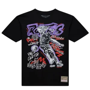 Camiseta Vince Carter NBA Chalked Up Raptors Mitchell and Ness