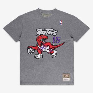 Camiseta Vince Carter Toronto Raptors Mitchell and Ness N&N gris