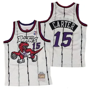 Camiseta Vince Carter Toronto Raptors - Mitchell and Ness Swingman Junior 1998-99 . Blanca