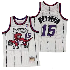 Camiseta Vince Carter Toronto Raptors – Mitchell and Ness Swingman Junior 1998-99 . Blanca