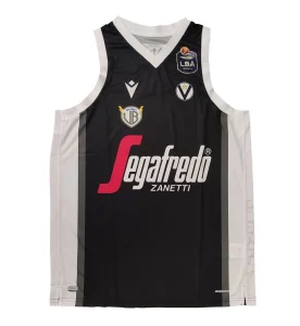 Camiseta Virtus Bolonia Lega italiana Macron negra