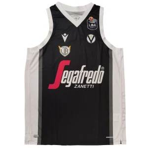 Camiseta Virtus Bolonia Lega italiana Macron negra