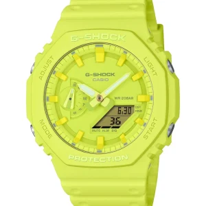 Casio G-Shock GA-2100-9A9ER «Tone on tone pack» neon