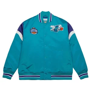 Chaqueta Baloncesto Charlotte Hornets NBA Heavyweight Satin Jacket de Mitchell and Ness