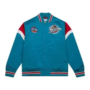 Chaqueta Baloncesto Detroit Pistons NBA Heavyweight Satin Jacket de Mitchell and Ness