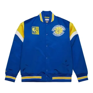 Chaqueta Baloncesto Golden State Warriors NBA Heavyweight Satin Jacket de Mitchell and Ness