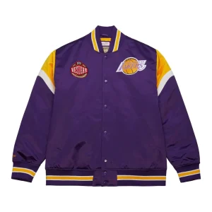 Chaqueta Baloncesto Lakers NBA Heavyweight Satin Jacket de Mitchell and Ness