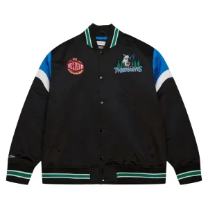 Chaqueta Baloncesto Minnesota Timberwolves NBA Heavyweight Satin Jacket de Mitchell and Ness