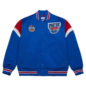 Chaqueta Baloncesto New Jersey Nets NBA Heavyweight Satin Jacket de Mitchell and Ness