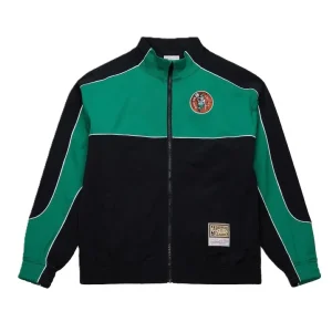 Chaqueta Boston Celtics Black Mesh Full Zip Mitchell and Ness