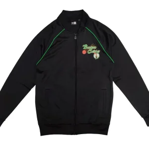 Chaqueta Boston Celtics NBA Script Track Top New Era Negra