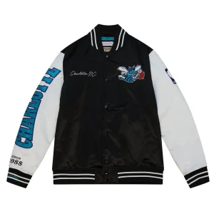 Chaqueta Charlotte Hornets Mitchell And Ness «Team Origins Satin Jacket»