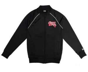Chaqueta Chicago Bulls NBA Script Track Top New Era Negra