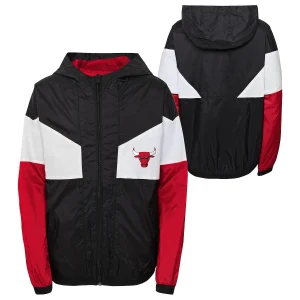 Chaqueta Chicago Bulls Pickup Game Windbreaker Junior – Outerstuff