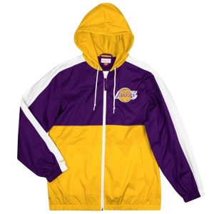 CHAQUETA LOS ANGELES LAKERS MITCHELL AND NESS GAMEDAY LIGHTWEIGHT WINDBREAKER
