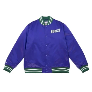 CHAQUETA MILWAUKEE BUCKS MITCHELL AND NESS «HEAVYWEIGHT SATIN JACKET»