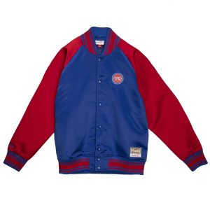 CHAQUETA MITCHELL AND NESS DETROIT PISTONS «COLOSAL SATIN JACKET»