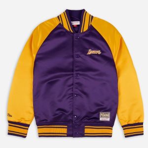 CHAQUETA MITCHELL AND NESS LOS ANGELES LAKERS «COLOSAL SATIN JACKET»