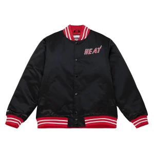 Chaqueta Mitchell And Ness Miami Heat «Heavyweight Satin Jacket»