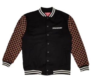 Chaqueta Sprayground Checkered Varsity Brown