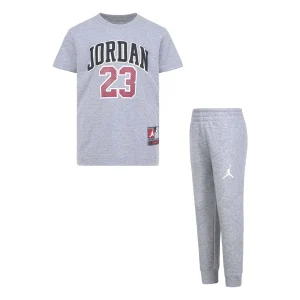 Conjunto Camiseta y Pantalón Air Jordan gris – niño