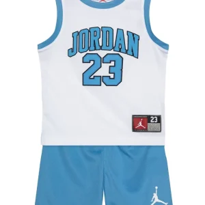 Conjunto camiseta y pantalón corto JDN Jordan 23 Jersey Set para niño blanco